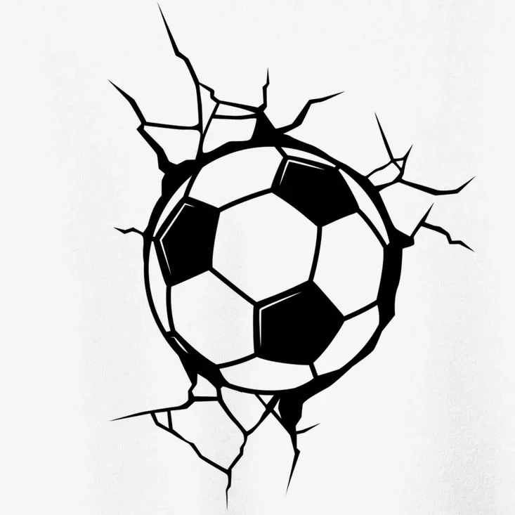 Soccer Ball Crashing Into Wall Toddler T-Shirt