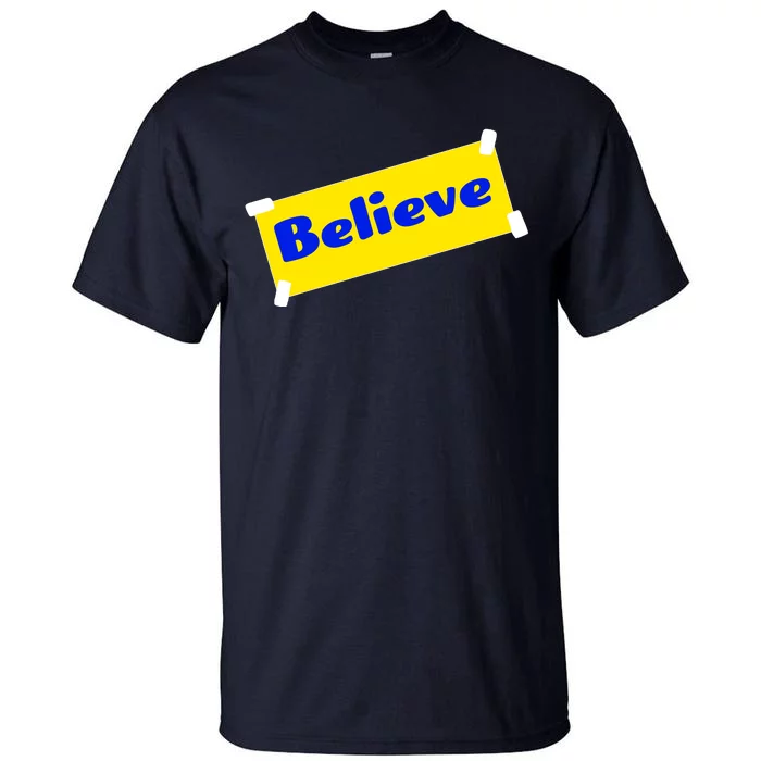 Soccer Believe Faith Coach Richmond Lasso Tall T-Shirt