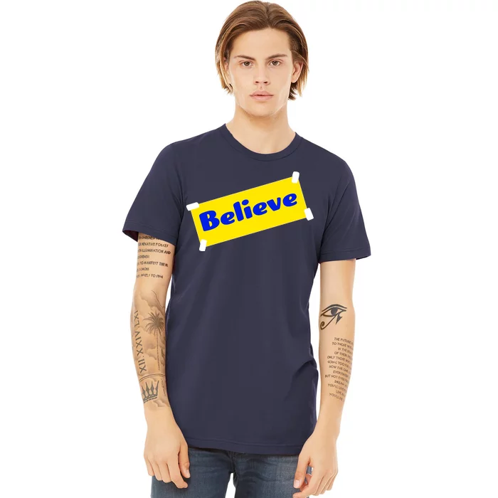 Soccer Believe Faith Coach Richmond Lasso Premium T-Shirt