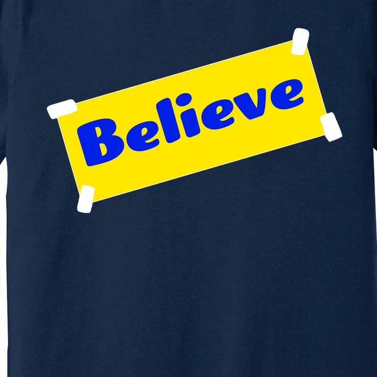 Soccer Believe Faith Coach Richmond Lasso Premium T-Shirt