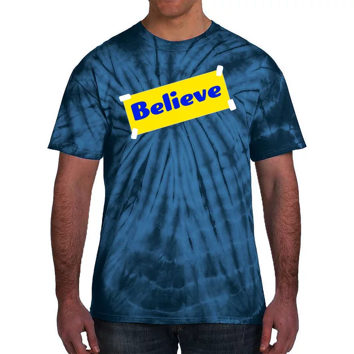 Soccer Believe Faith Coach Richmond Lasso Tie-Dye T-Shirt