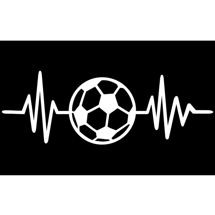 Soccer Futbol Heartbeat Pulse Bumper Sticker