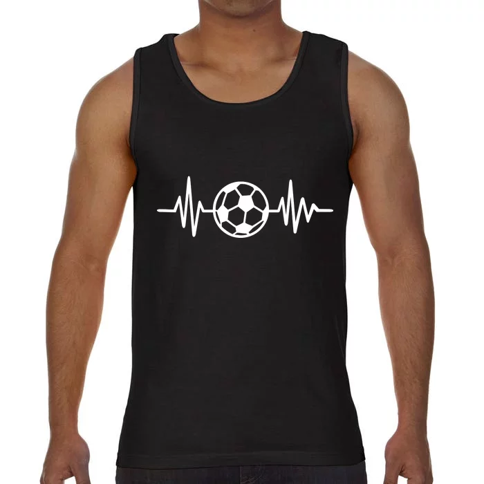 Soccer Futbol Heartbeat Pulse Comfort Colors® Tank Top