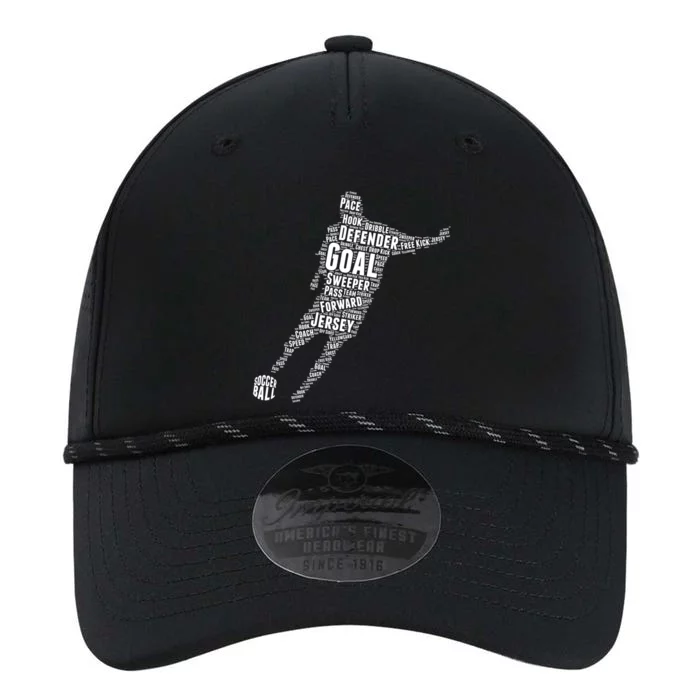 Soccer Futbol Player Word Art Performance The Dyno Cap