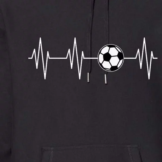 Soccer Heart Beat Premium Hoodie