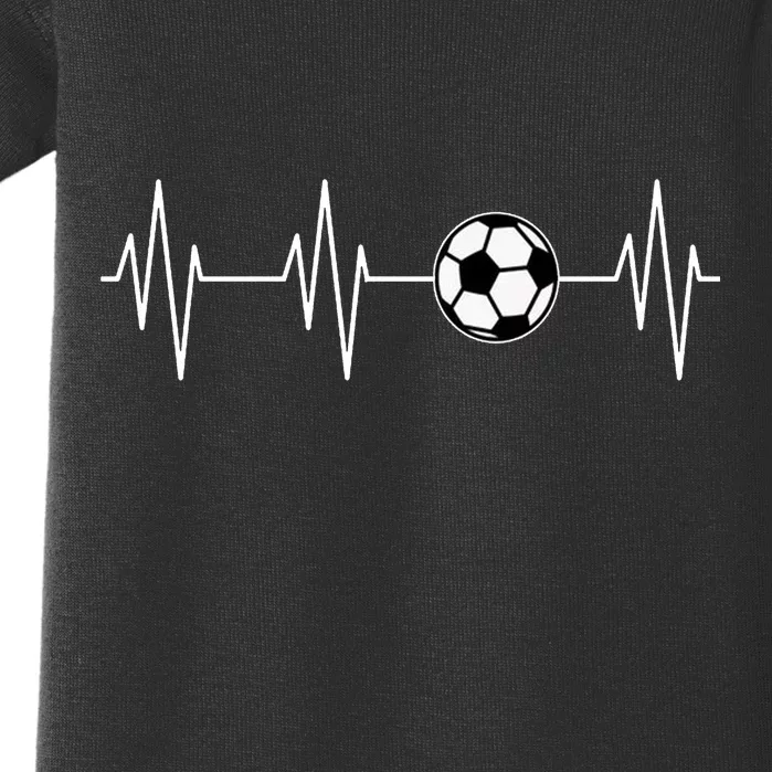 Soccer Heart Beat Baby Bodysuit