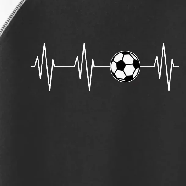 Soccer Heart Beat Toddler Fine Jersey T-Shirt