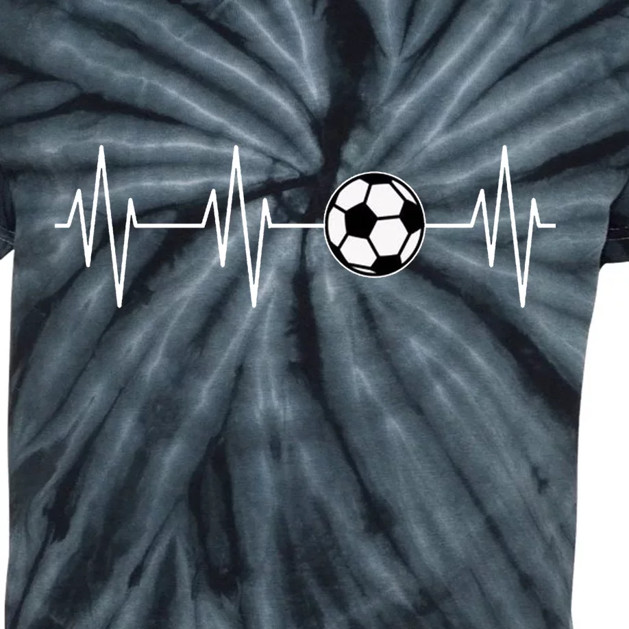 Soccer Heart Beat Kids Tie-Dye T-Shirt