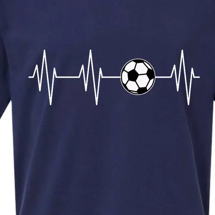 Soccer Heart Beat Sueded Cloud Jersey T-Shirt