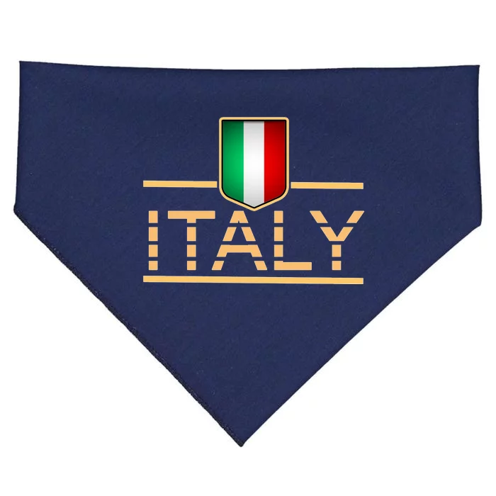 Soccer Italian Flag Italy Fan Logo USA-Made Doggie Bandana