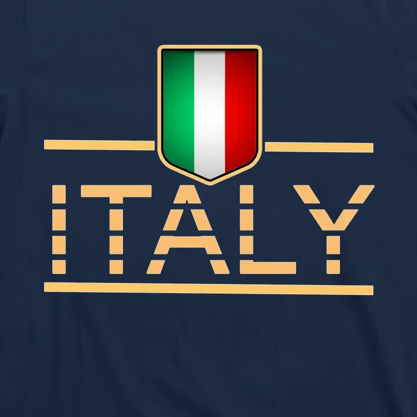 Soccer Italian Flag Italy Fan Logo T-Shirt