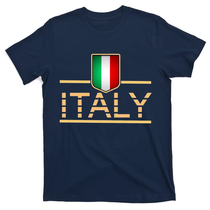 Soccer Italian Flag Italy Fan Logo T-Shirt