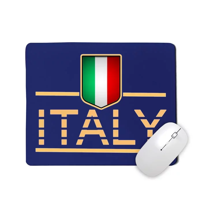 Soccer Italian Flag Italy Fan Logo Mousepad