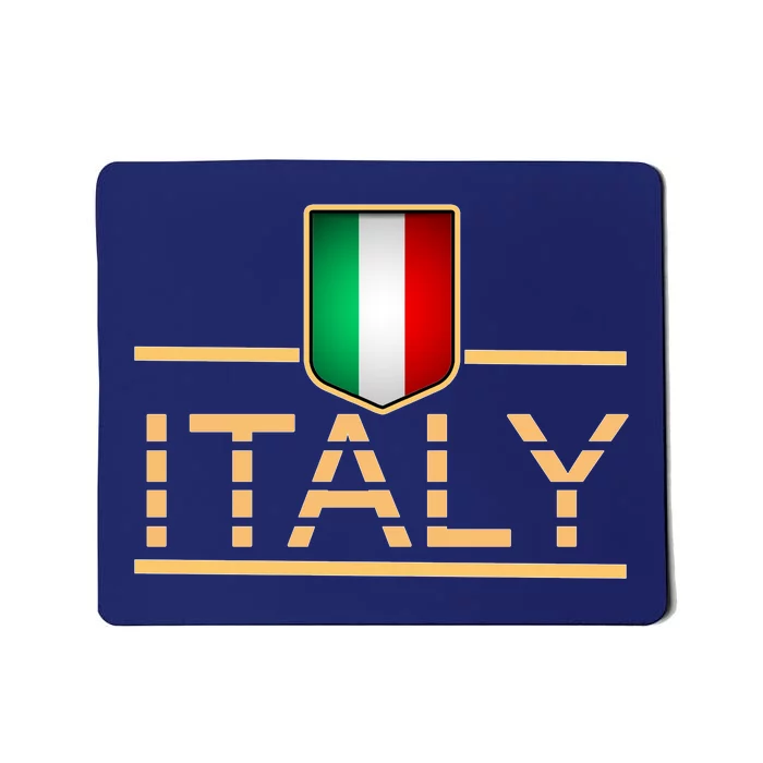 Soccer Italian Flag Italy Fan Logo Mousepad