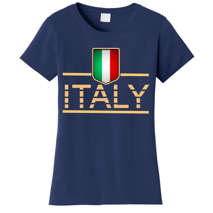 Soccer Italian Flag Italy Fan Logo Women's T-Shirt