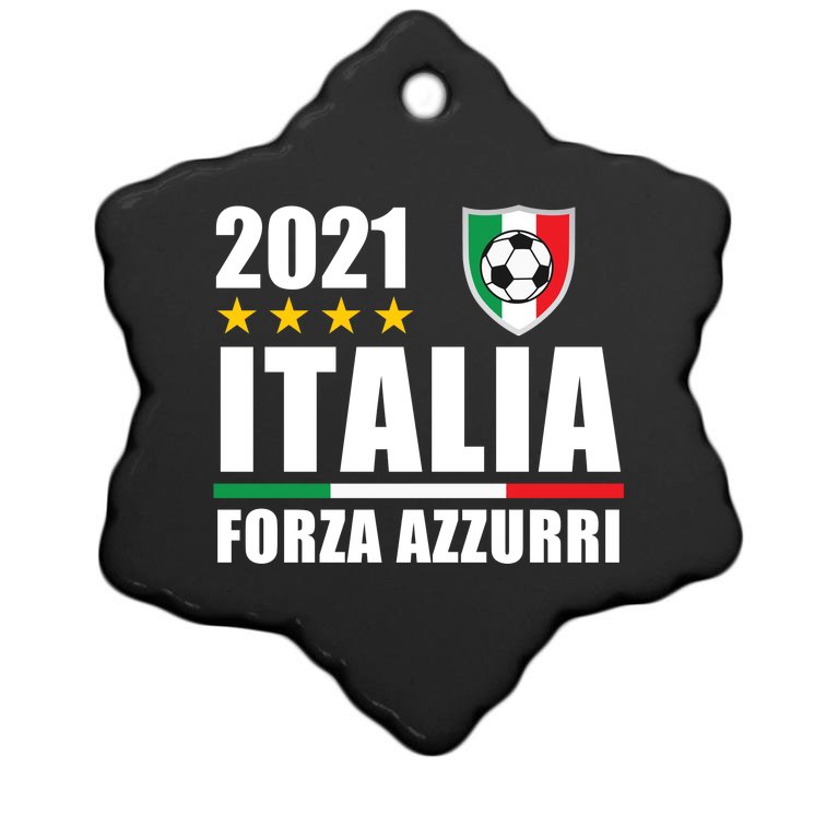 Soccer Italian Forza Azzurri Italian Pride Christmas Ornament