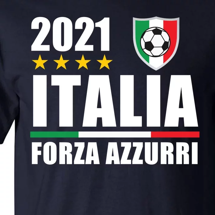 Soccer Italian Forza Azzurri Italian Pride Tall T-Shirt