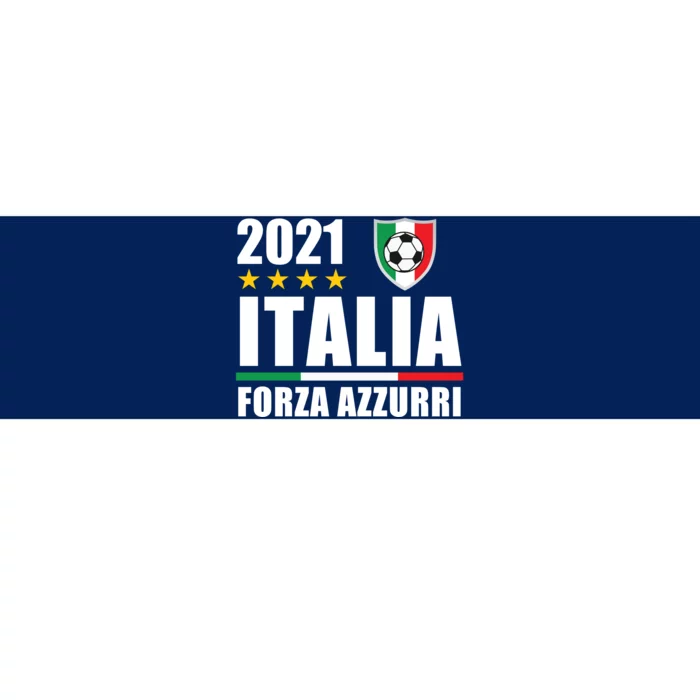 Soccer Italian Forza Azzurri Italian Pride Bumper Sticker