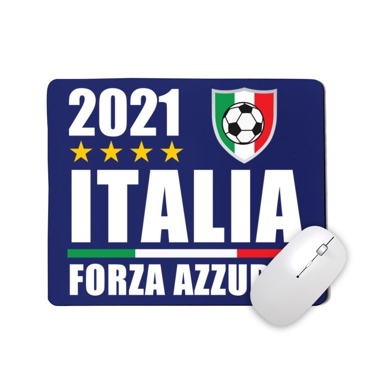 Soccer Italian Forza Azzurri Italian Pride Mousepad