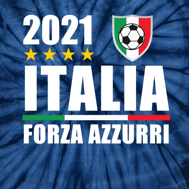 Soccer Italian Forza Azzurri Italian Pride Tie-Dye T-Shirt