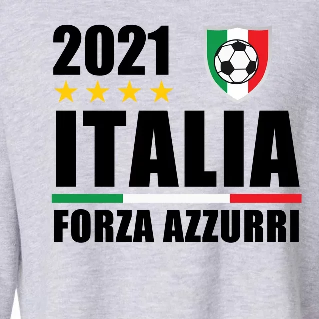 Soccer Italian Forza Azzurri Italian Pride Cropped Pullover Crew