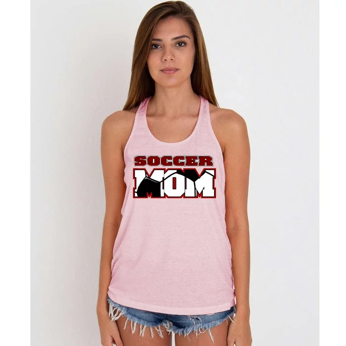 Soccer Mom Logo Women's Knotted Racerback Tank