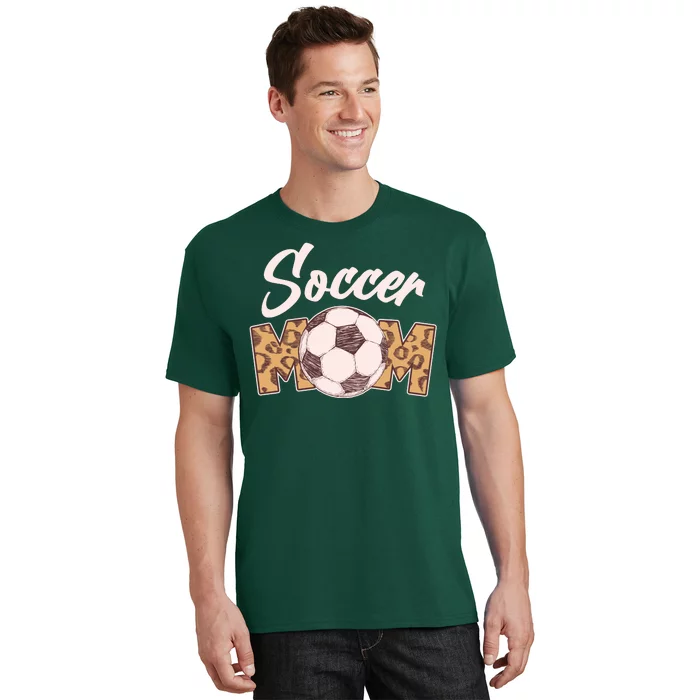 Soccer Mom Stylish Leopard Print T-Shirt