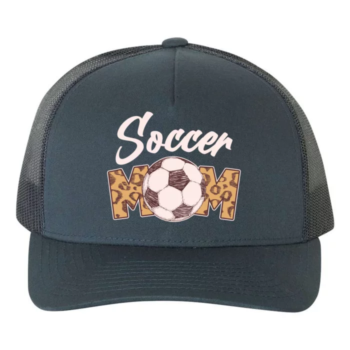 Soccer Mom Stylish Leopard Print Yupoong Adult 5-Panel Trucker Hat