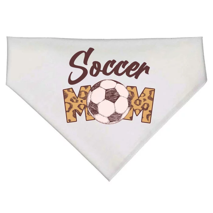 Soccer Mom Stylish Leopard Print USA-Made Doggie Bandana