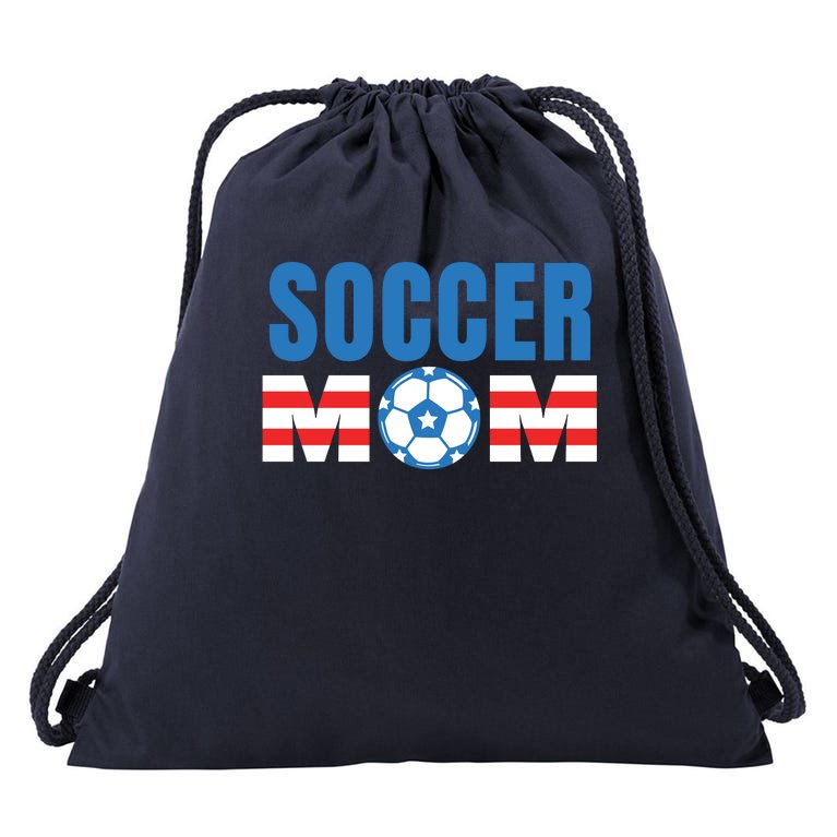Soccer Mom USA Drawstring Bag