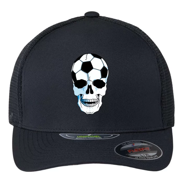 Soccer Skull Flexfit Unipanel Trucker Cap