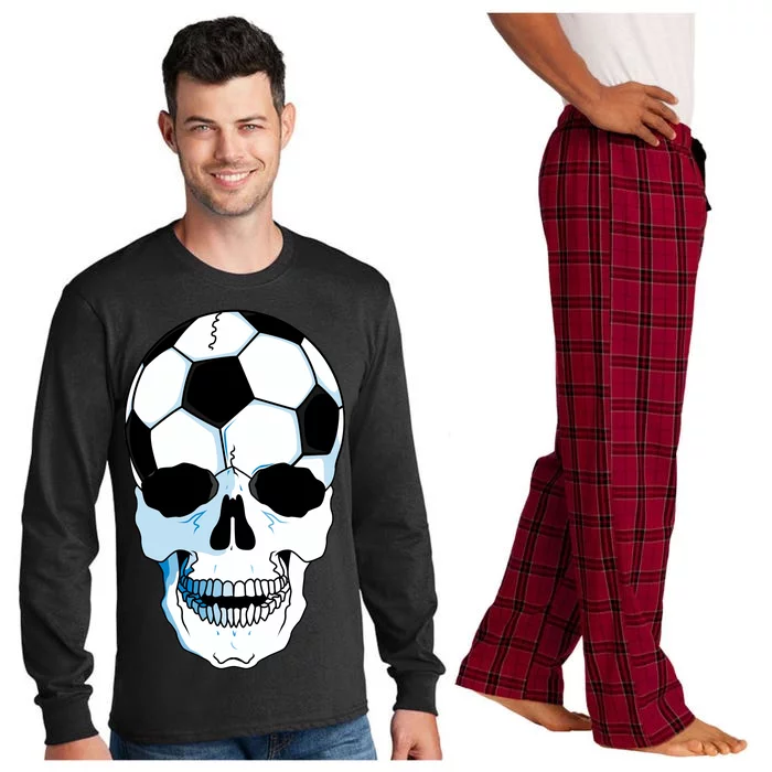 Soccer Skull Long Sleeve Pajama Set