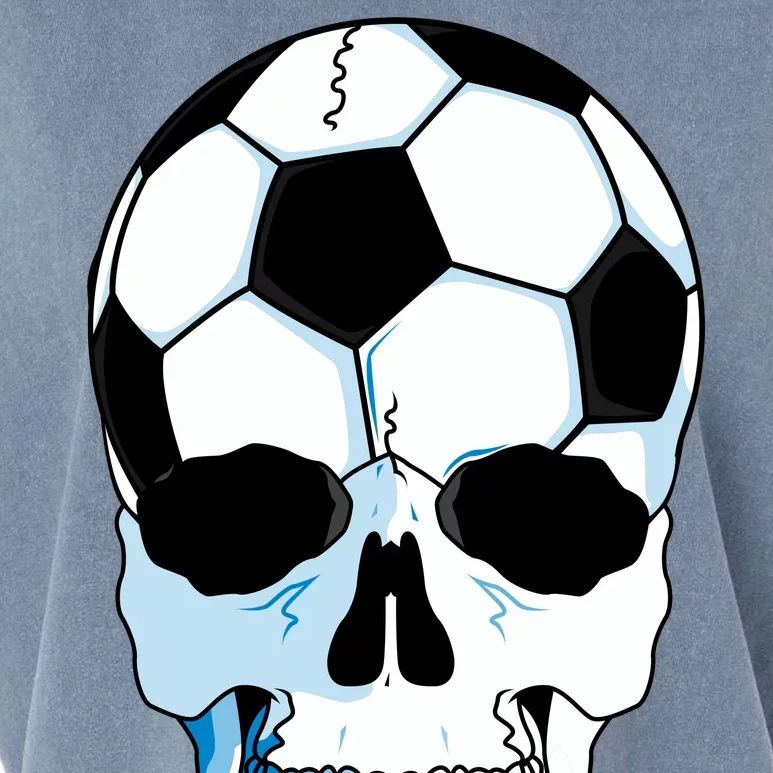 Soccer Skull Garment-Dyed Women's Muscle Tee