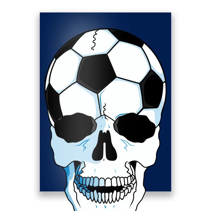 Soccer Skull Poster