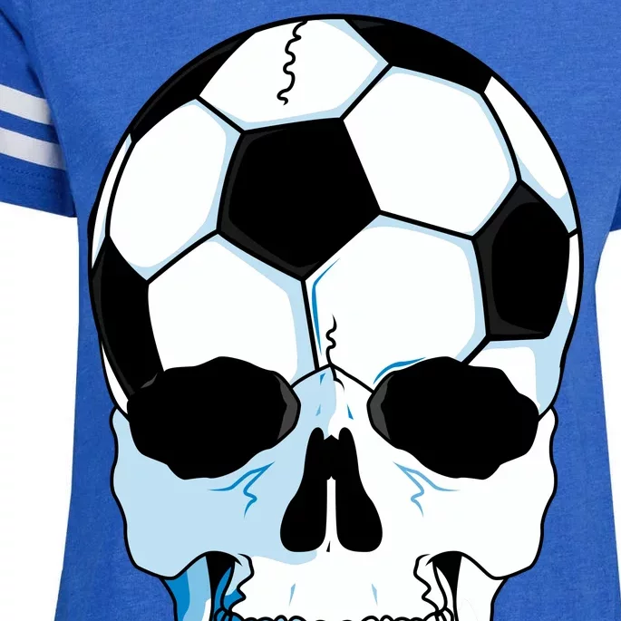 Soccer Skull Enza Ladies Jersey Football T-Shirt