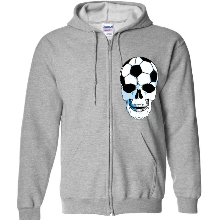 Soccer Skull Full Zip Hoodie