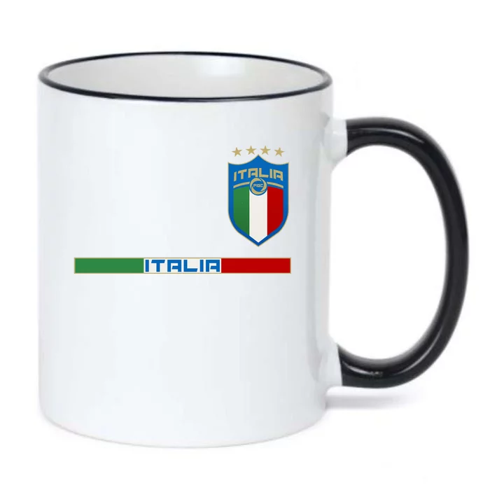 Soccer Team Championship Italia Italy Logo Black Color Changing Mug