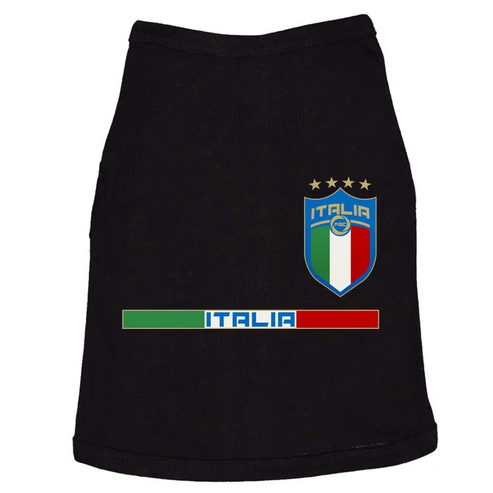 Soccer Team Championship Italia Italy Logo Doggie Tank