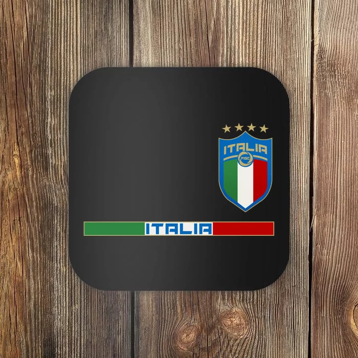 Soccer Team Championship Italia Italy Logo Coaster