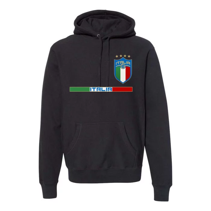 Soccer Team Championship Italia Italy Logo Premium Hoodie