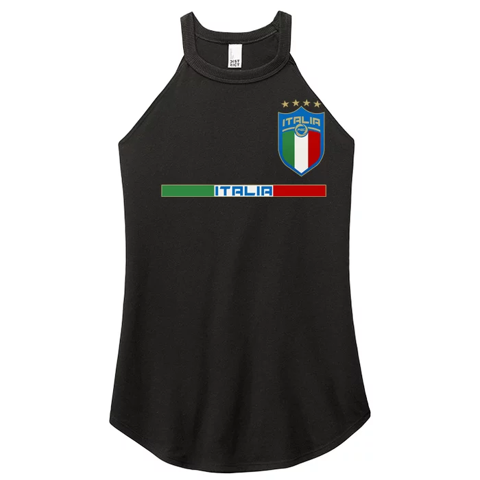 Soccer Team Championship Italia Italy Logo Women’s Perfect Tri Rocker Tank