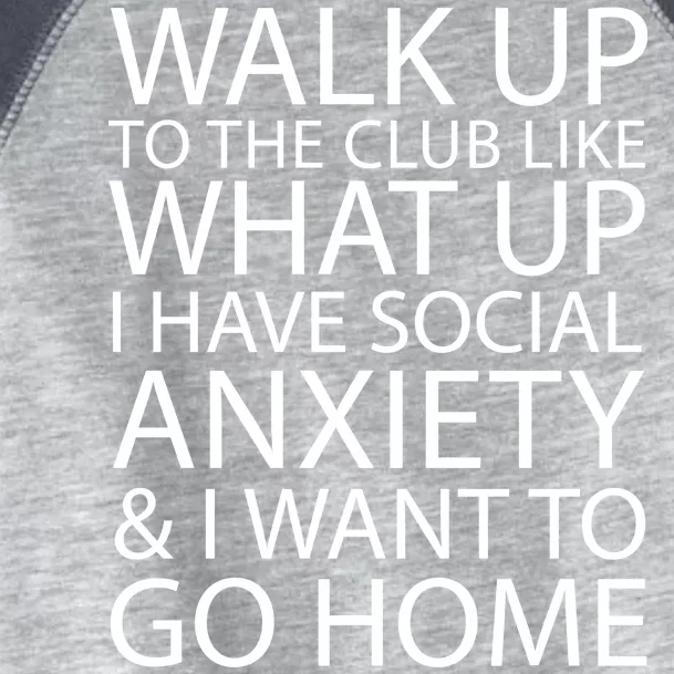 Social Anxiety Toddler Fine Jersey T-Shirt