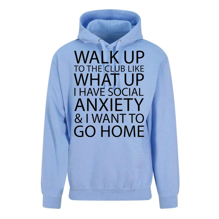 Social Anxiety Unisex Surf Hoodie