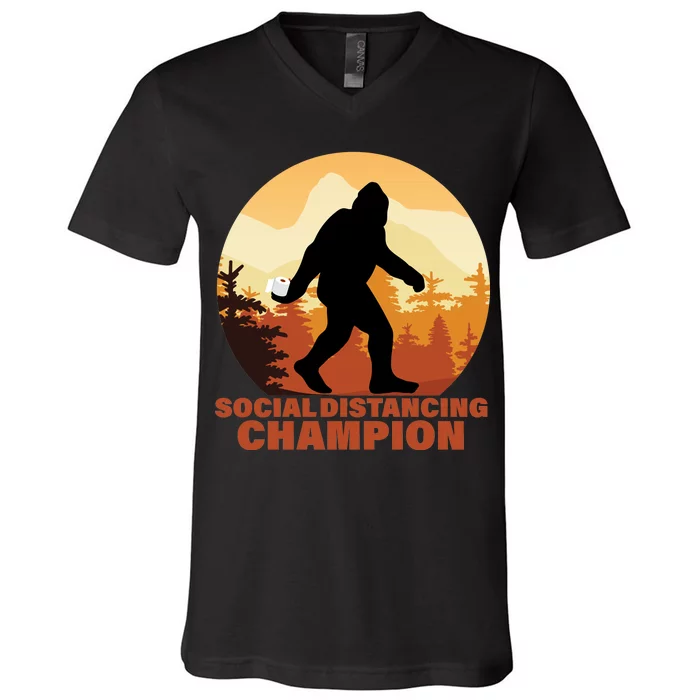 Social Distancing Champion V-Neck T-Shirt