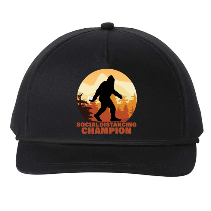 Social Distancing Champion Snapback Five-Panel Rope Hat