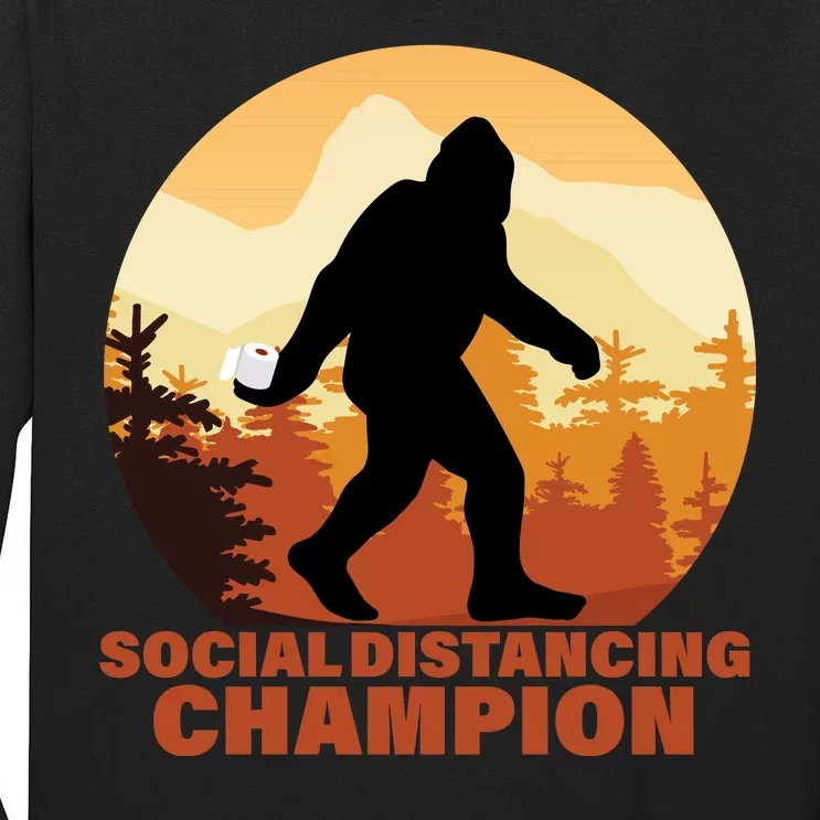 Social Distancing Champion Tall Long Sleeve T-Shirt