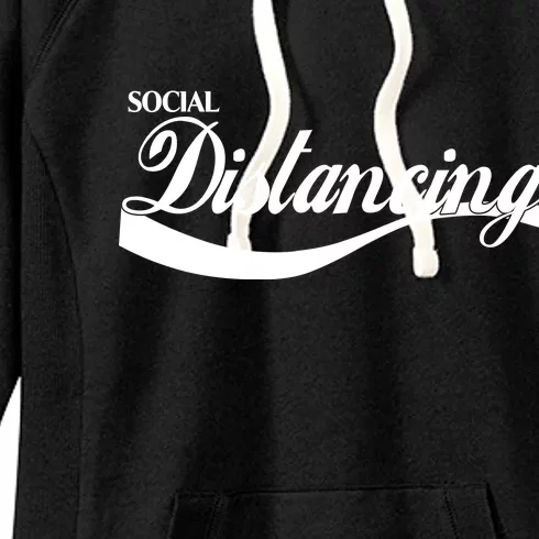 Social Distancing Cola Logo Women's Fleece Hoodie