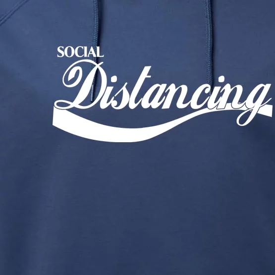 Social Distancing Cola Logo Performance Fleece Hoodie