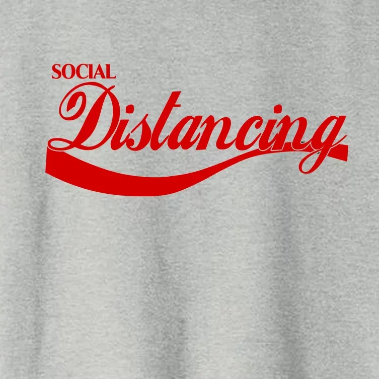 Social Distancing Cola Logo Women's Crop Top Tee