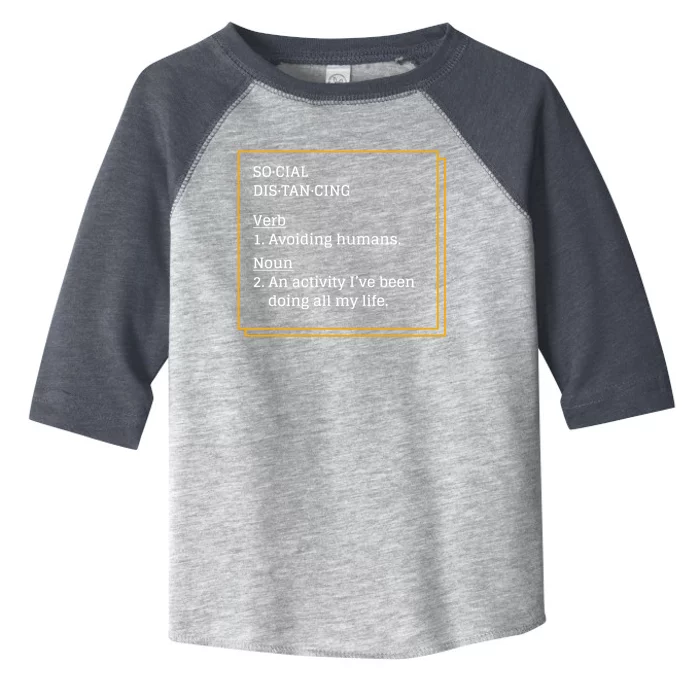 Social Distancing Definition Toddler Fine Jersey T-Shirt